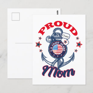 Personalisieren Sie Dog Tag Stolz U.S. Coast Guard Postkarte