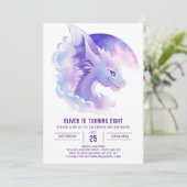 Personalisieren Sie Dragon Birthday Einladung (Stehend Vorderseite)