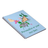 Personalisieren Sie drei Schmetterlinge Pointillis Notizblock (Rechte Seite)