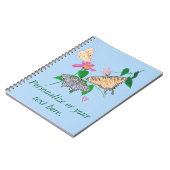 Personalisieren Sie drei Schmetterlinge Pointillis Notizblock (Linke Seite)