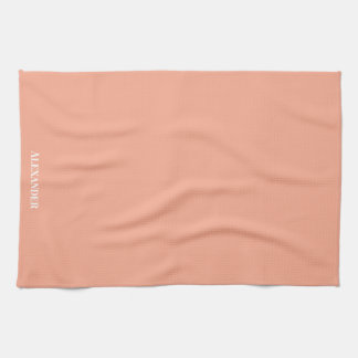 Personalisieren Sie Dusty Rose Rosa Schlicht Solid Geschirrtuch