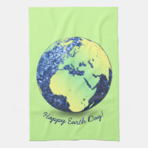 Personalisieren Sie Earth Day Blue Glitzern Globe