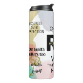 Personalisieren Sie Ehefrau Mama Nurse RN Tägliche Thermosbecher (Nach links gedreht)