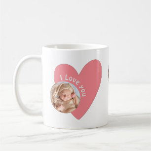 Personalisieren Sie ein Babygeschenk mit 4 Fotos u Kaffeetasse