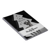 Personalisieren Sie ein edles Monogramm Frohe Weih Notizblock (Rechte Seite)