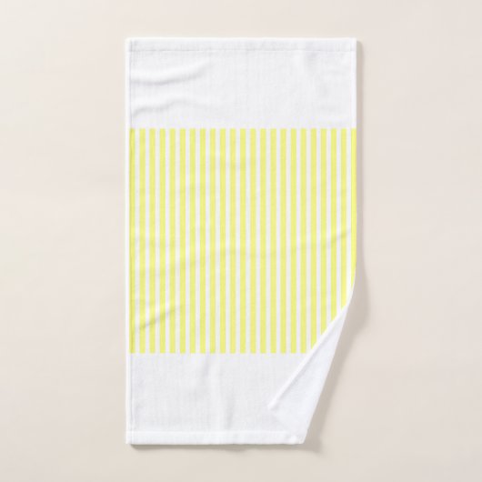 personalisieren Sie ein Geschenk mit gelbem Streif Badhandtuch Set (Handtuch)