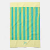 personalisieren Sie ein Geschenk mit gelbem Streif Geschirrtuch (Vertikal)