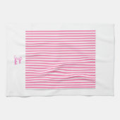 personalisieren Sie ein Geschenk mit rosa gestrich Geschirrtuch (Horizontal)