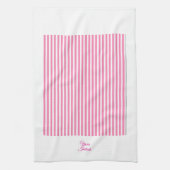 personalisieren Sie ein Geschenk mit rosa gestrich Geschirrtuch (Vertikal)