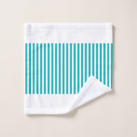 Personalisieren Sie ein Hochzeitsgeschenk Aquamari Badhandtuch Set (Waschlappen)