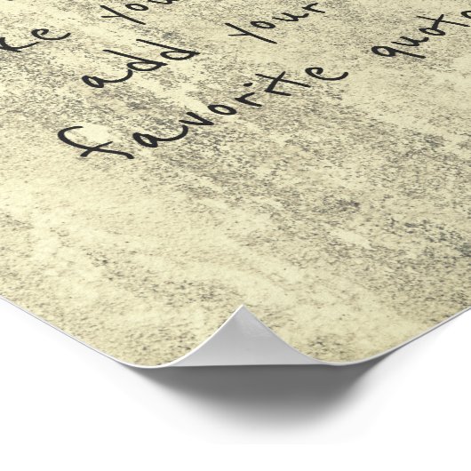 personalisieren Sie ein individuelles Poster mit e (Ecke)