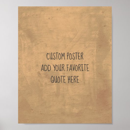 personalisieren Sie ein individuelles Poster und f (Vorne)