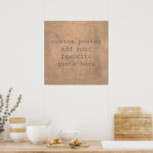 personalisieren Sie ein individuelles Poster und f (Küche)