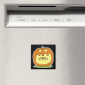 Personalisieren Sie einen Jack-O-Lantern, <TEXT> Magnet (In Situ (Geschirrspüler))