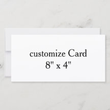 personalisieren Sie einfach anpassen 8" x 4"