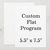 Personalisieren Sie einfach benutzerdefinierte 5,5 Programm (Vorne/Hinten)