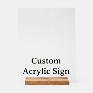 personalisieren Sie einfache benutzerdefinierte 11 Acrylschild