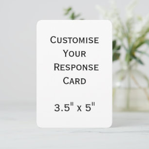 personalisieren Sie einfache benutzerdefinierte 3, RSVP Karte