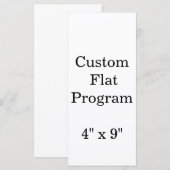 personalisieren Sie einfache benutzerdefinierte 4" Programm (Vorne/Hinten)