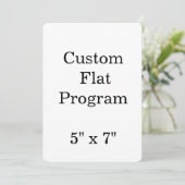 personalisieren Sie einfache benutzerdefinierte 5" Programm (Stehend Vorderseite)