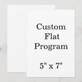 personalisieren Sie einfache benutzerdefinierte 5" Programm (Vorne/Hinten)