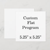 personalisieren Sie einfache custom5.25" x 5,25'Qu Programm (Vorne/Hinten)