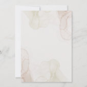 Personalisieren Sie einfache minimalistische Unkra Einladung (Rückseite)