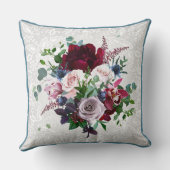 Personalisieren Sie elegante Keepake-Paare Hochzei Kissen (Rückseite)