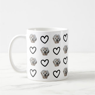 Personalisieren Sie es! Black Heart Pet Foto Kaffeetasse