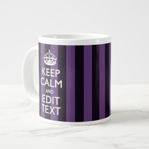 Personalisieren Sie es Bleiben Sie ruhig Ihr Text  Jumbo-Tasse