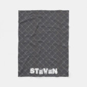 Personalisieren Sie es - Diamantenmuster aus Eisen Fleecedecke (Vorderseite)