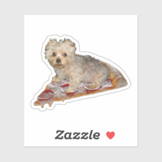 Personalisieren Sie es! Fliegende Pizza-Haustier Aufkleber