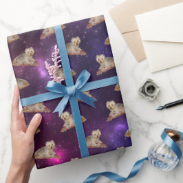 Personalisieren Sie es! Fliegende Pizza-Pet Geschenkpapier