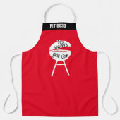 Personalisieren Sie es ist immer Grill Time Funny Schürze (Vorderseite)