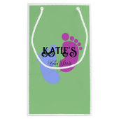 Personalisieren Sie es Unisex Baby Feet Flat Icon Kleine Geschenktüte (Rückseite)