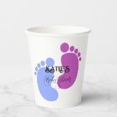 Personalisieren Sie es Unisex Baby Feet Flat Icon Pappbecher (Vorderseite)