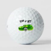 Personalisieren Sie es - Zischende Schlange Golfball (Vorderseite)