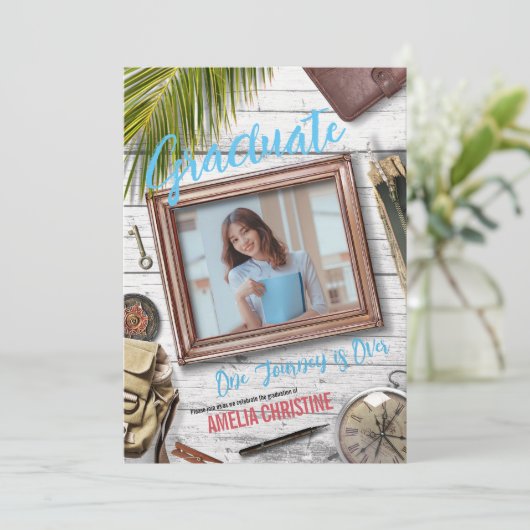 Personalisieren Sie Extravagante Adventurer Theme Einladung (Stehend Vorderseite)