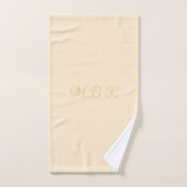 Personalisieren Sie Extravagantes Gold Monogramm, Badhandtuch Set (Handtuch)