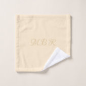 Personalisieren Sie Extravagantes Gold Monogramm, Badhandtuch Set (Waschlappen)