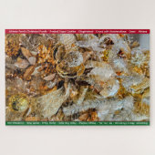 Personalisieren Sie Familienname Weihnachtsgeschen Puzzle (Horizontal)