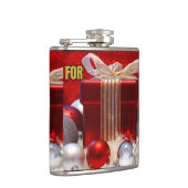 Personalisieren Sie festliche Weihnachtsflasche mi Flachmann (Rechts)