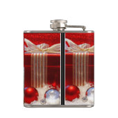 Personalisieren Sie festliche Weihnachtsflasche mi Flachmann (Rückseite)