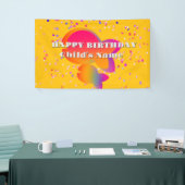 Personalisieren Sie Fische Kinder glücklich Geburt Banner (Messeveranstaltung)