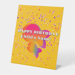 Personalisieren Sie Fische Kinder glücklich Geburt Sockelschild