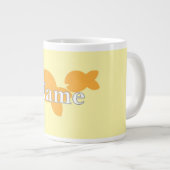 Personalisieren Sie Fischgelb Jumbo-Tasse (Vorderseite Rechts)