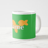 Personalisieren Sie Fish Brt Green Jumbo-Tasse (Vorderseite Rechts)