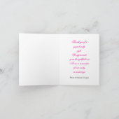 Personalisieren Sie Floating Lilies Wedding Danke  (Innenseite)