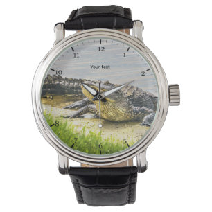 Personalisieren Sie Florida-Alligator Armbanduhr