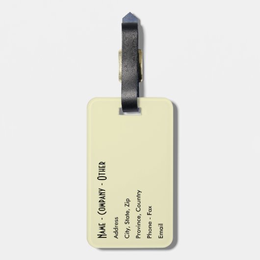 Personalisieren Sie Forellenfischerei Gepäckanhänger (Rückseite vertikal)